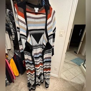 Long Aztec cardigan. Never worn